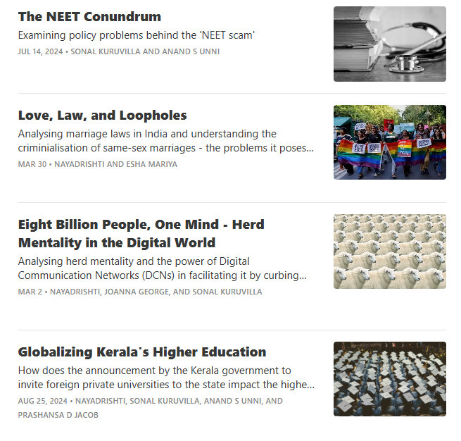 A list of Nayadrishti articles in English