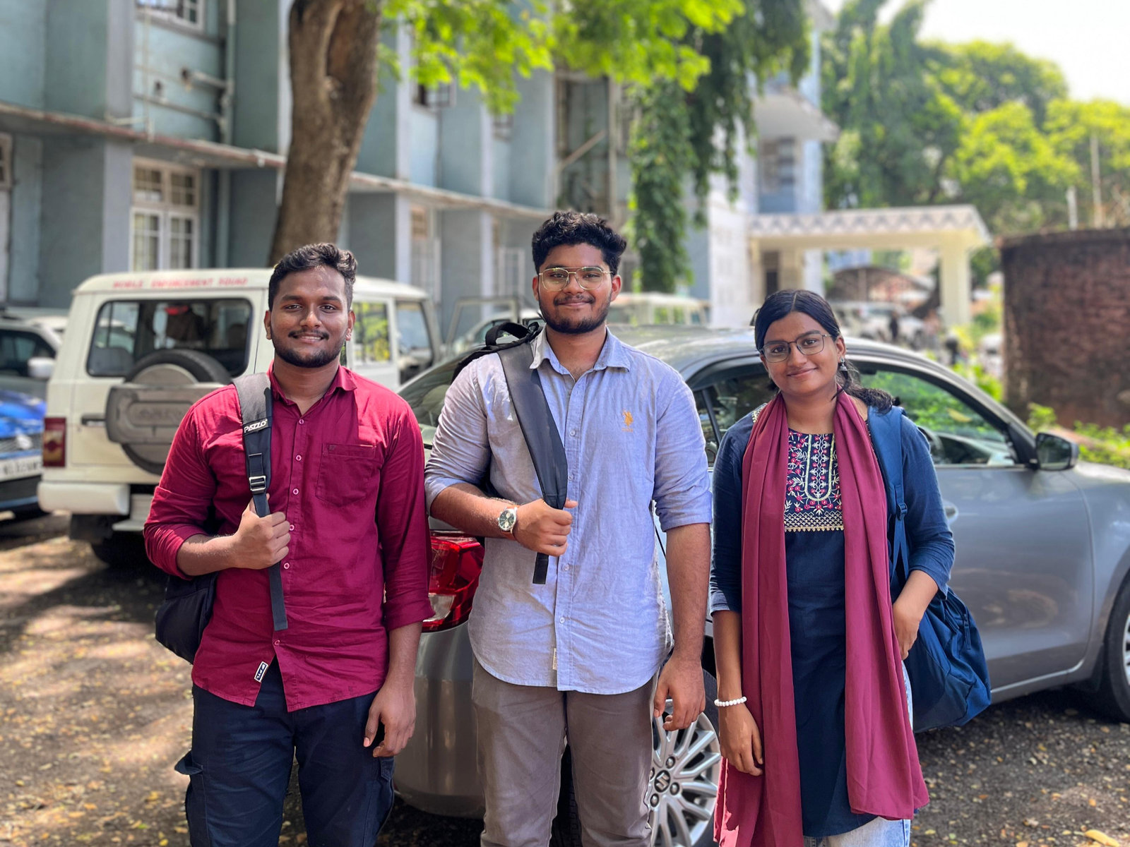 The NPoC field team outside the court in Kollam